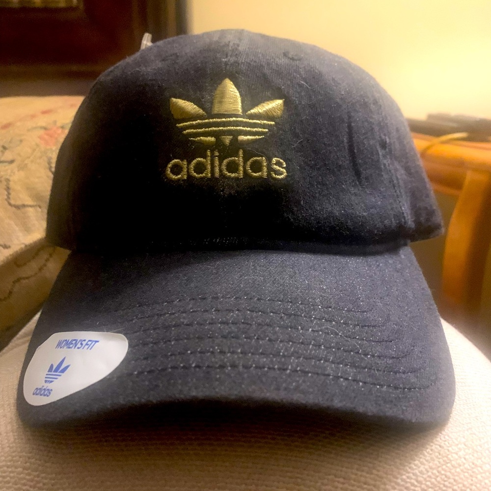 NWT Adidas Women black denim cap